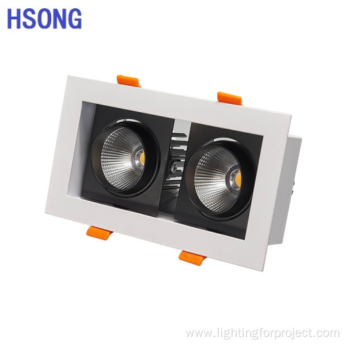 Ra95 Square double head celing light spotlights